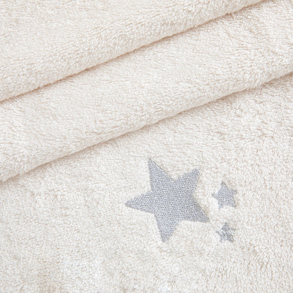 Chakra Littlestar Star Bath Towel Ecru