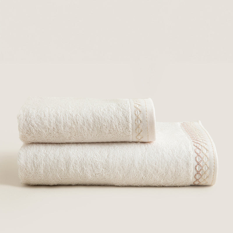 Chakra Mardille Towel 50X90 Cm Ecru