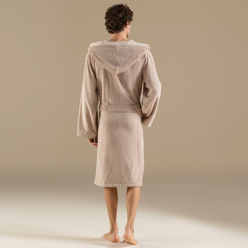 Chakra Lydia Unisex Bathrobe Light Somon