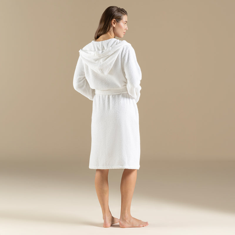Chakra Lydia Unisex Bathrobe White