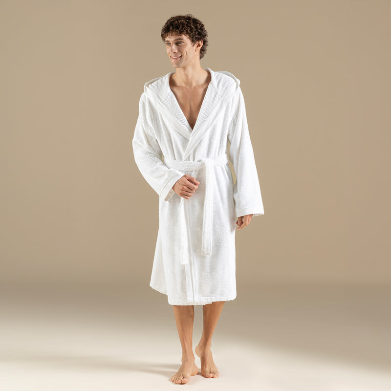 Chakra Lydia Unisex Bathrobe White