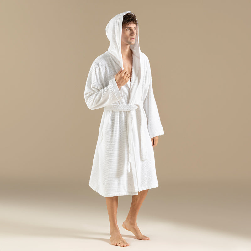 Chakra Lydia Unisex Bathrobe White