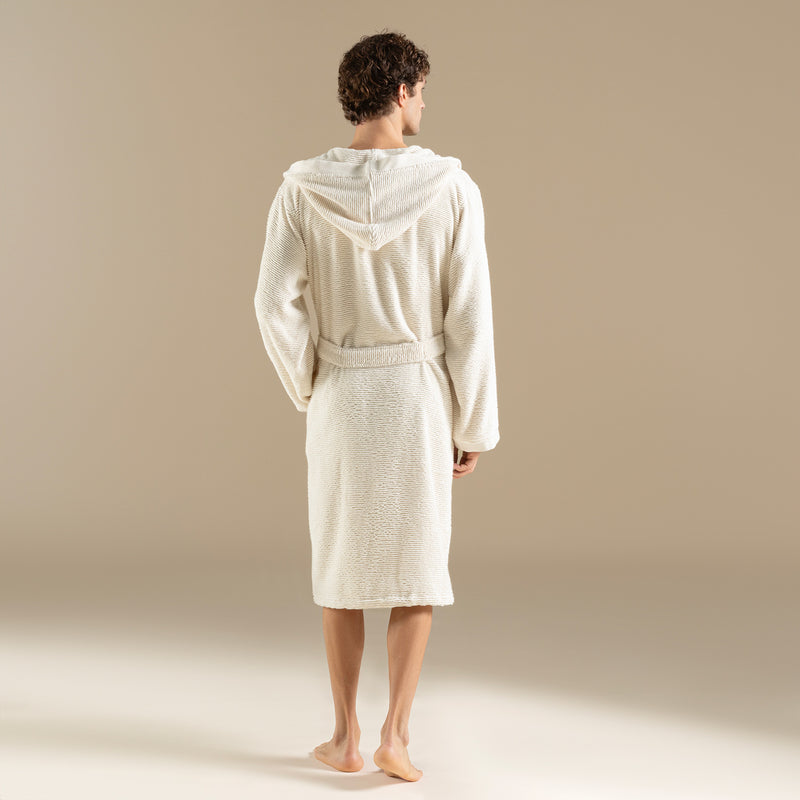 Chakra Lydia Unisex Bathrobe Natural