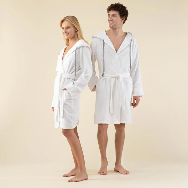 Chakra Ferme Unisex Bathrobe White