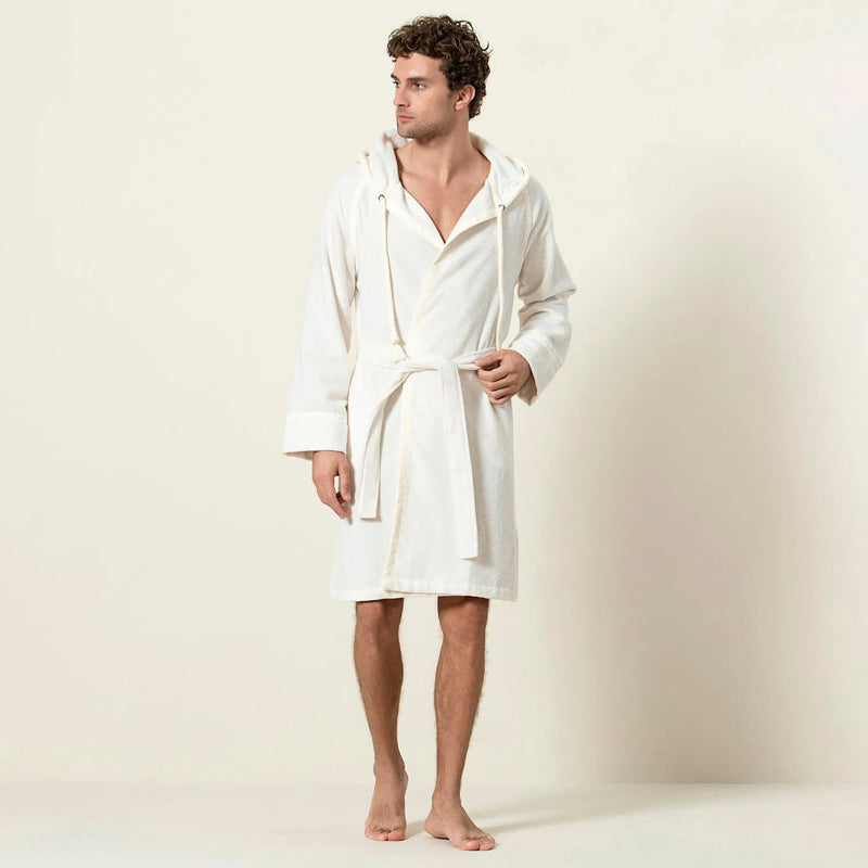 Chakra Ferme Unisex Bathrobe Ecru