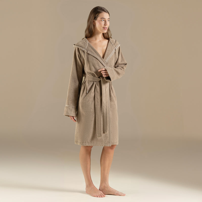 Chakra Ferme Unisex Bathrobe Khaki