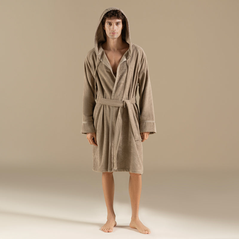 Chakra Ferme Unisex Bathrobe Khaki