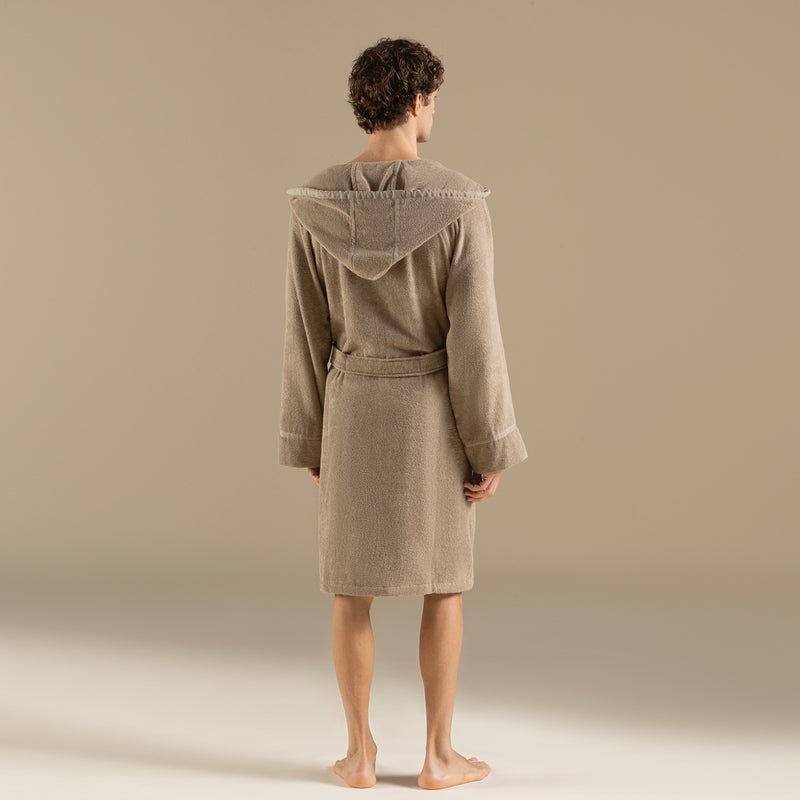 Chakra Ferme Unisex Bathrobe Khaki