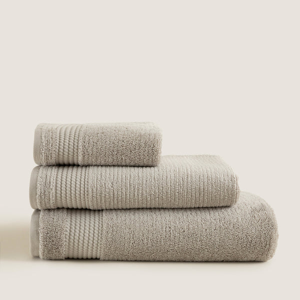 Chakra Eva Cotton Towel 30X50 Cm Light Grey