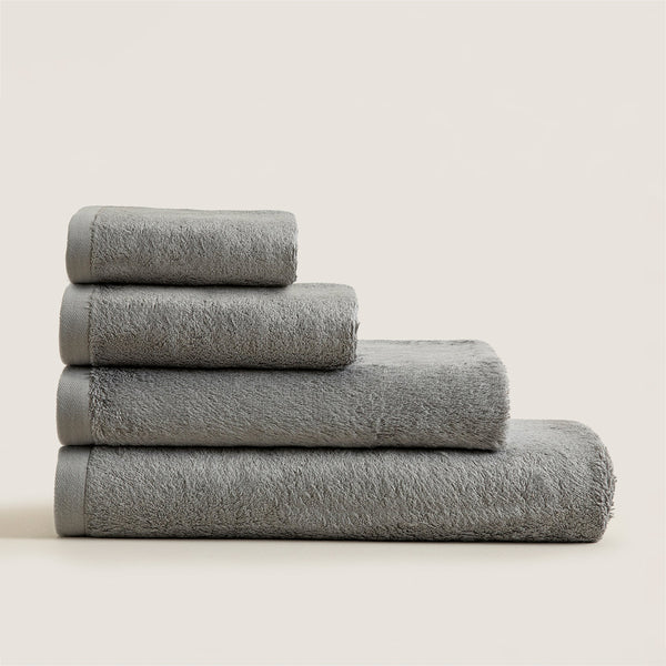 Chakra Solid Towel 30X50 Cm Light Grey