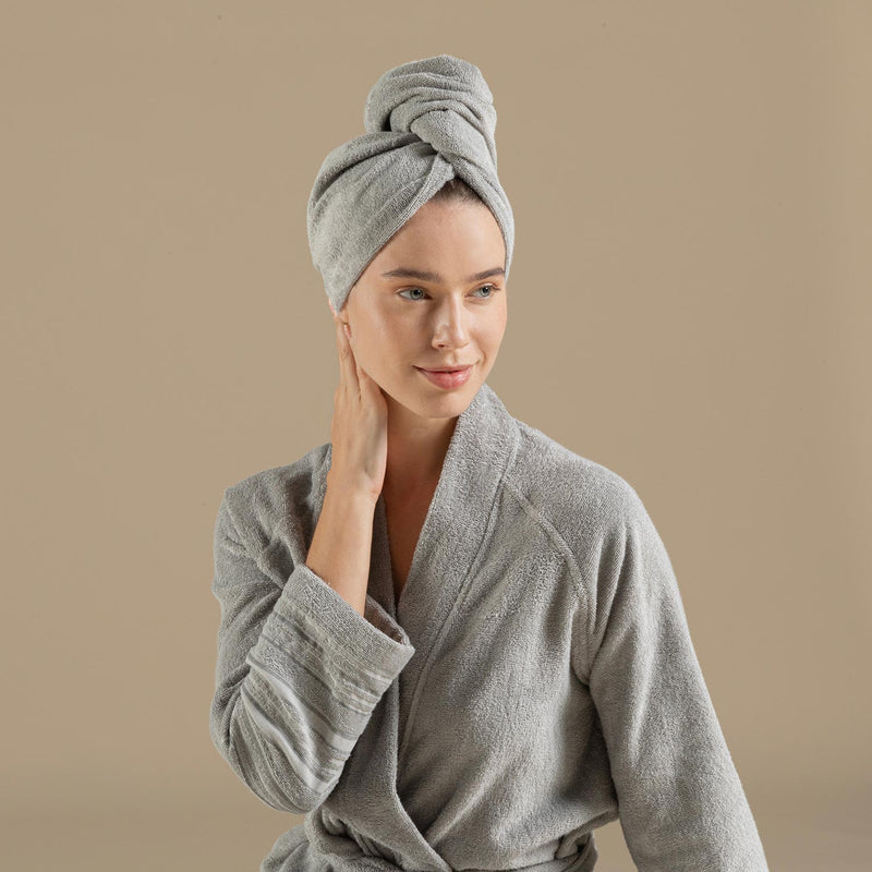 Chakra Solid Hair Bonnet  Light Grey