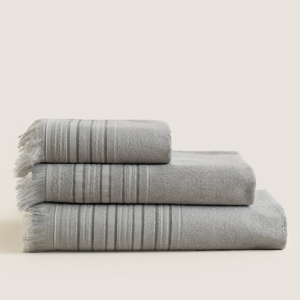 Chakra Derin Towel 50X90 Cm Light Grey
