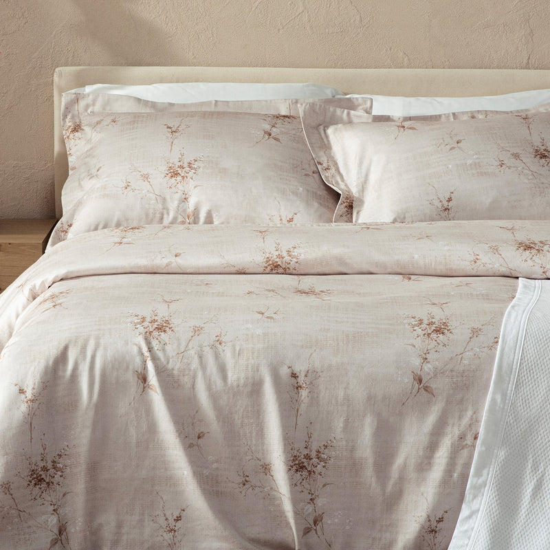 Chakra Fiorella Bedding Set Dbl Beige