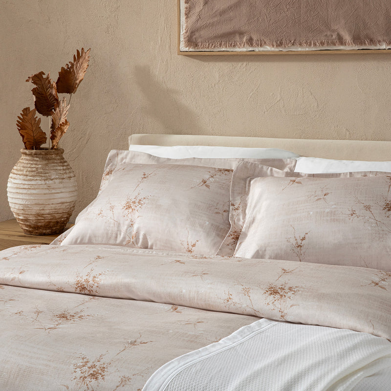 Chakra Fiorella Bedding Set Kng Beige