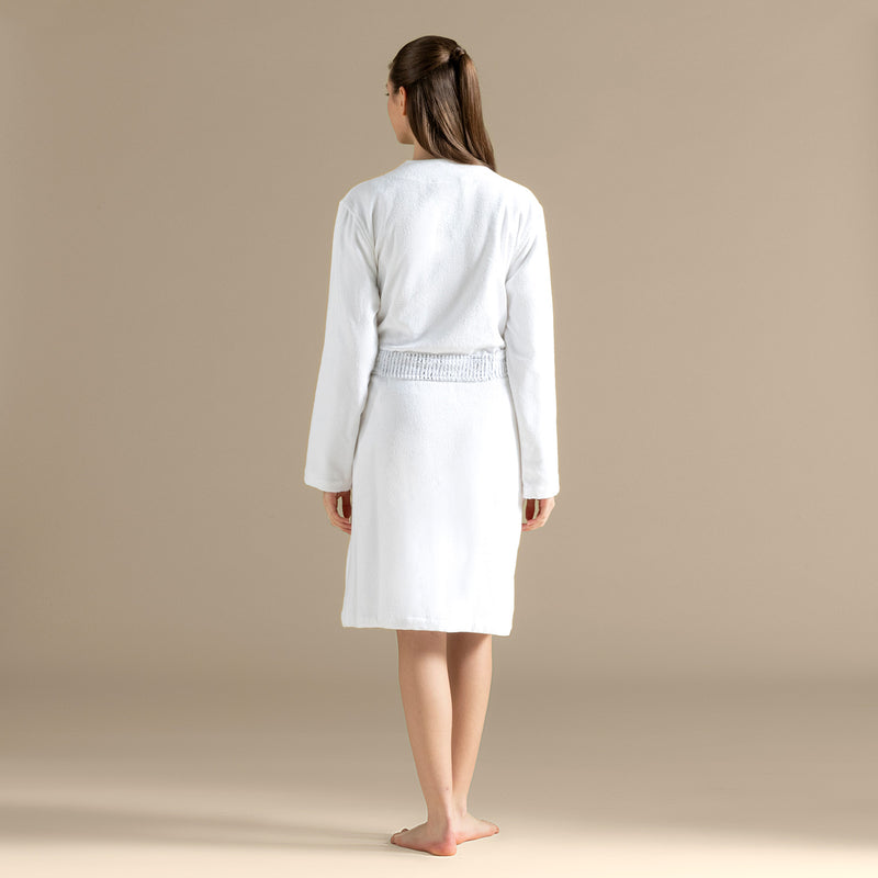 Chakra Rudder Unisex Bathrobe White