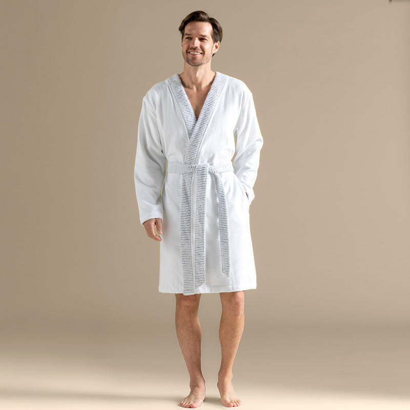 Chakra Rudder Unisex Bathrobe White