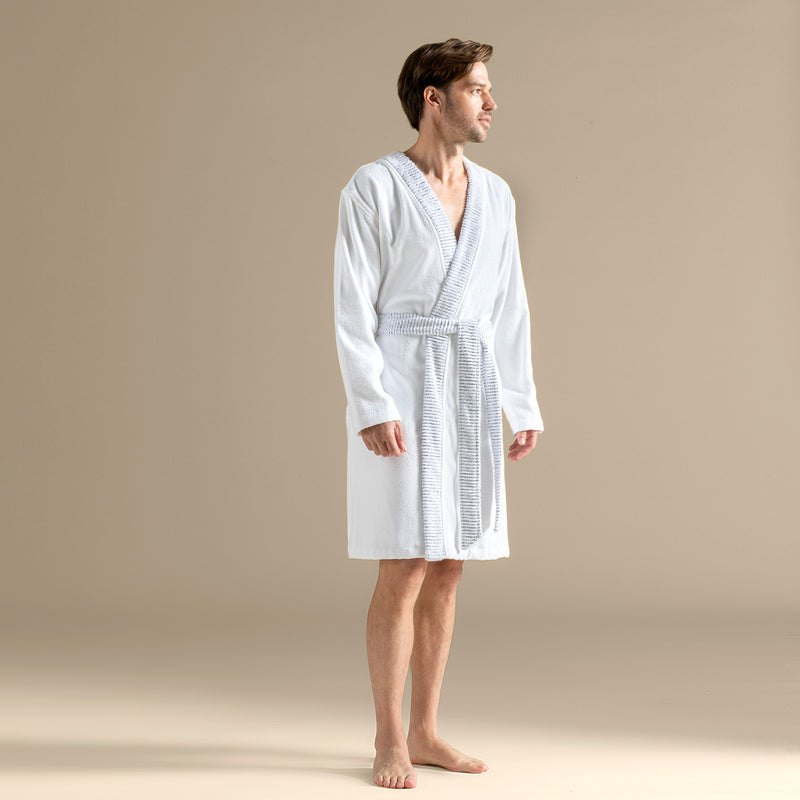 Chakra Rudder Unisex Bathrobe White