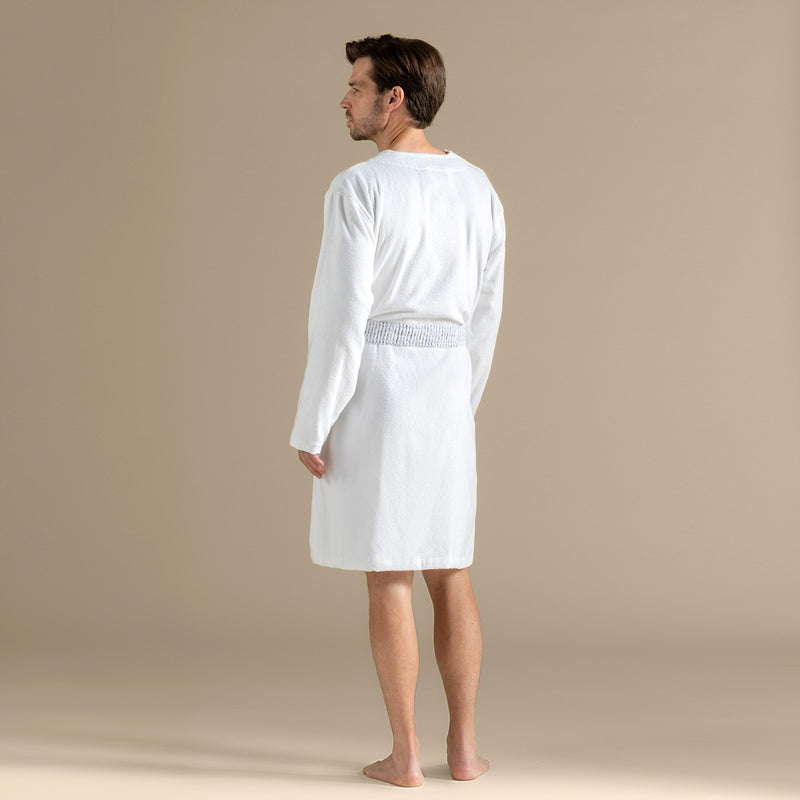 Chakra Rudder Unisex Bathrobe White