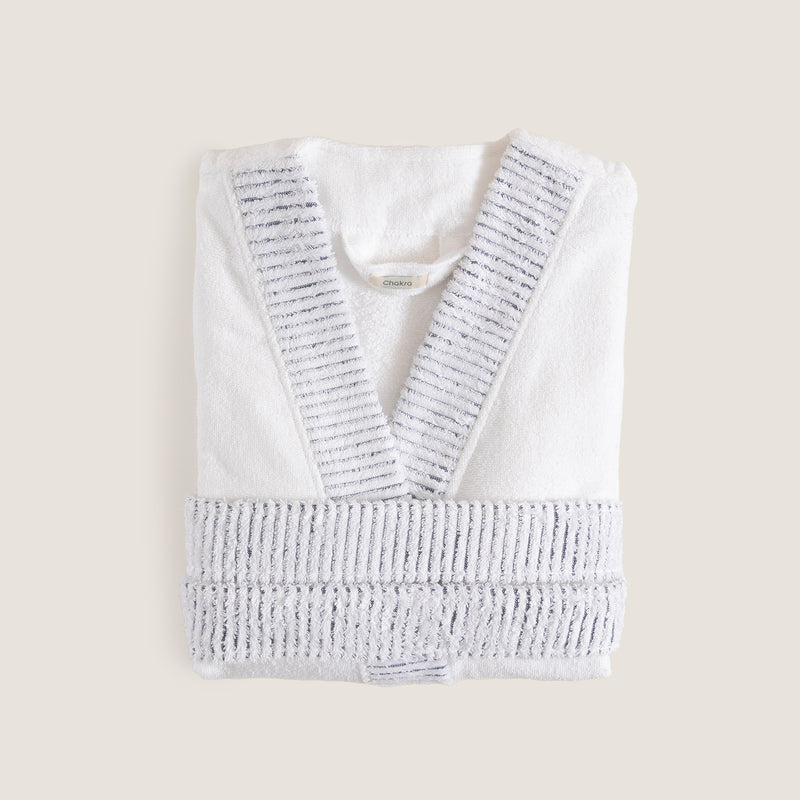 Chakra Rudder Unisex Bathrobe White