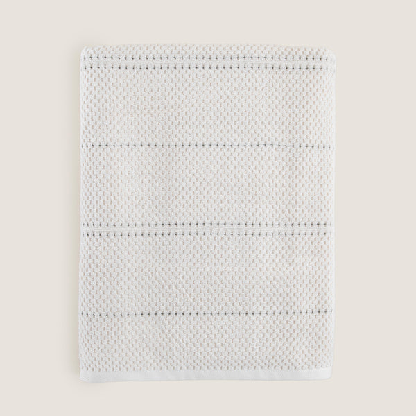 Chakra Etoile Bath Towel 85X150 Cm Ecru