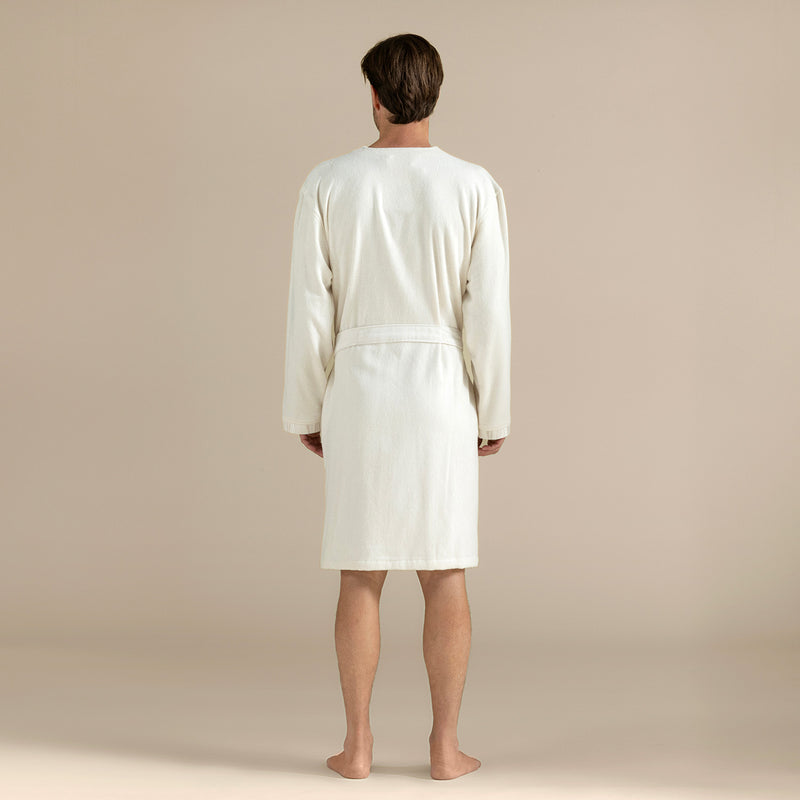 Chakra Perla Unisex Bathrobe Ecru