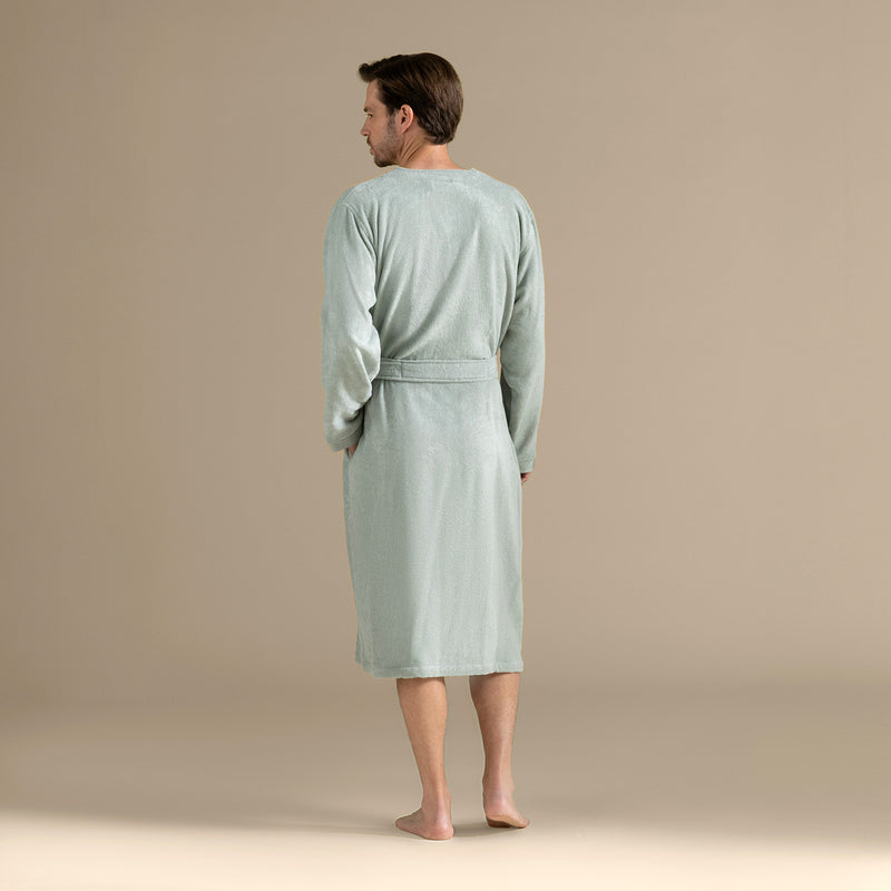 Chakra Floss Unisex Bathrobe  Light Green