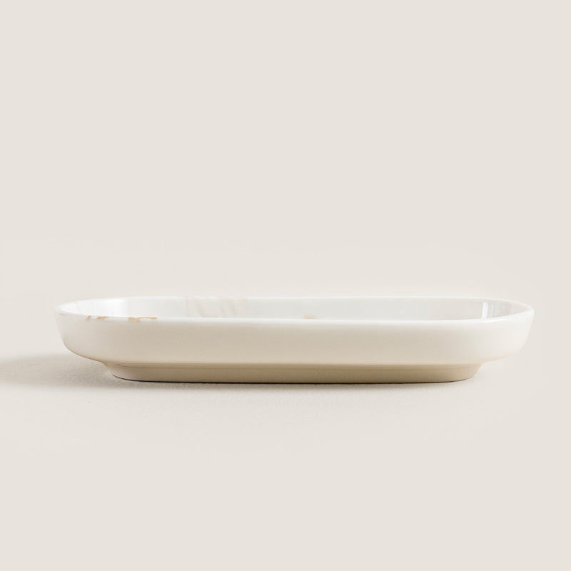 Chakra Mely Oval Serving Plate 16 Cm Transparent