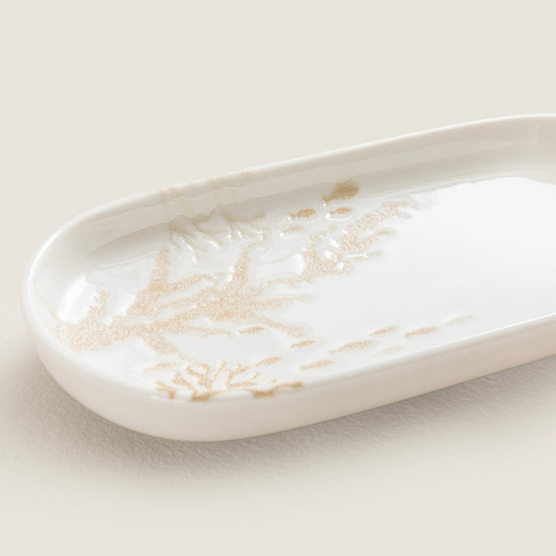 Chakra Mely Oval Serving Plate 16 Cm Transparent