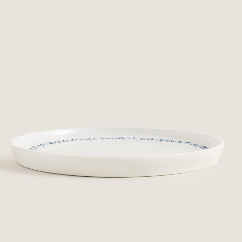 Chakra Pelion Dessert Plate 20 Cm Blue - White