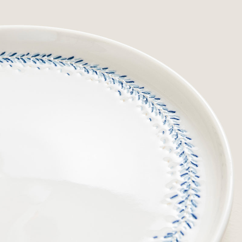 Chakra Pelion Dessert Plate 20 Cm Blue - White