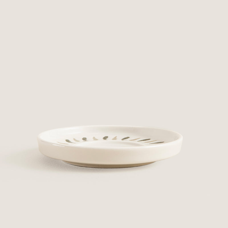 Chakra Oliva Tea Plate Olive