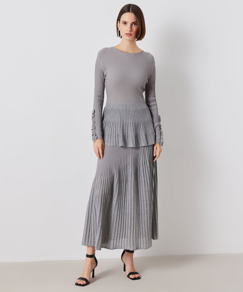 Ipekyol Sleeve Detail Ribbed Knitwear Grey