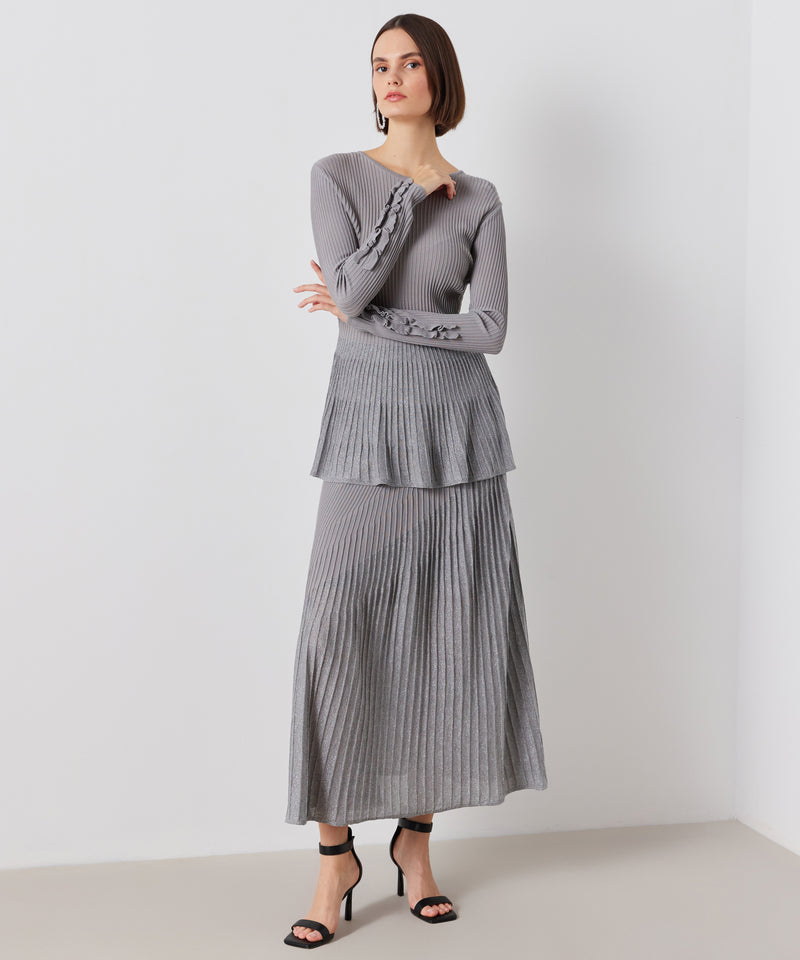 Ipekyol Sleeve Detail Ribbed Knitwear Grey