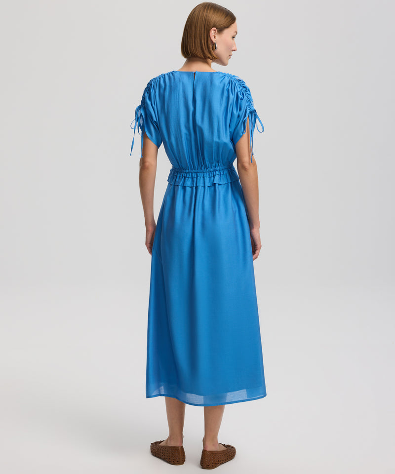 Ipekyol Bead-Embellished Waist Detail Dress Blue