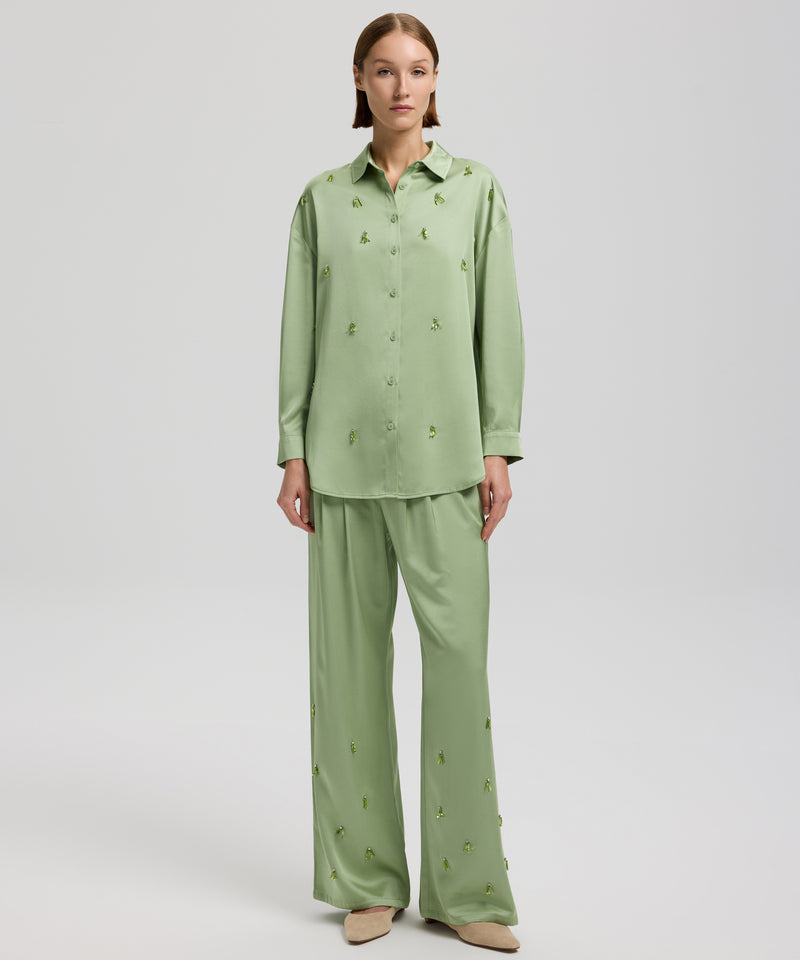 Ipekyol Embellished Detail Shirt Light Green
