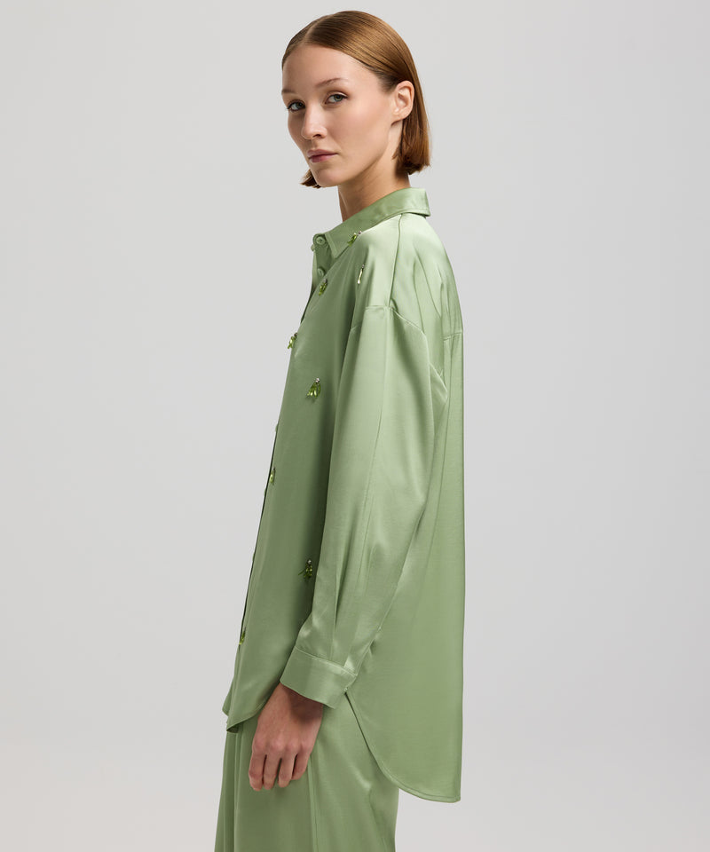 Ipekyol Embellished Detail Shirt Light Green