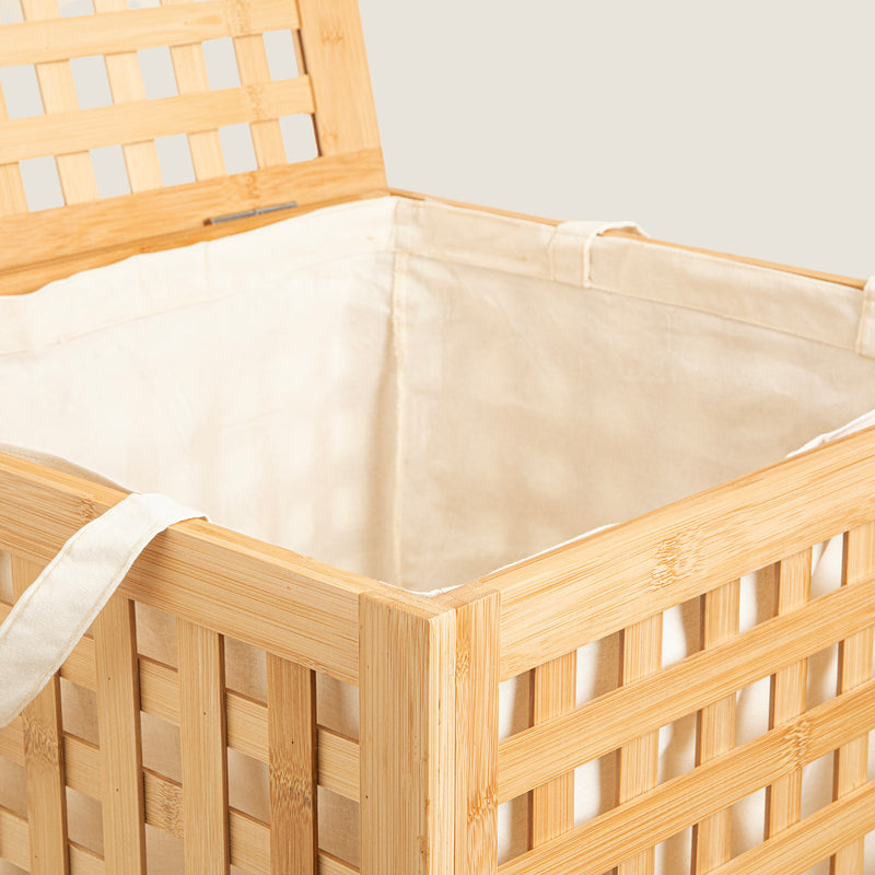 Chakra Bamboo Laundry Basket S Natural