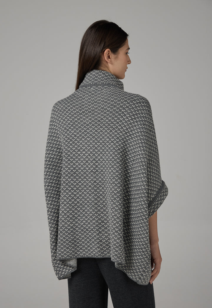 Choice Flyknit Winter Poncho Grey