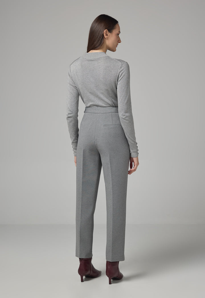 Choice Straight Legs Basic Trousers Grey