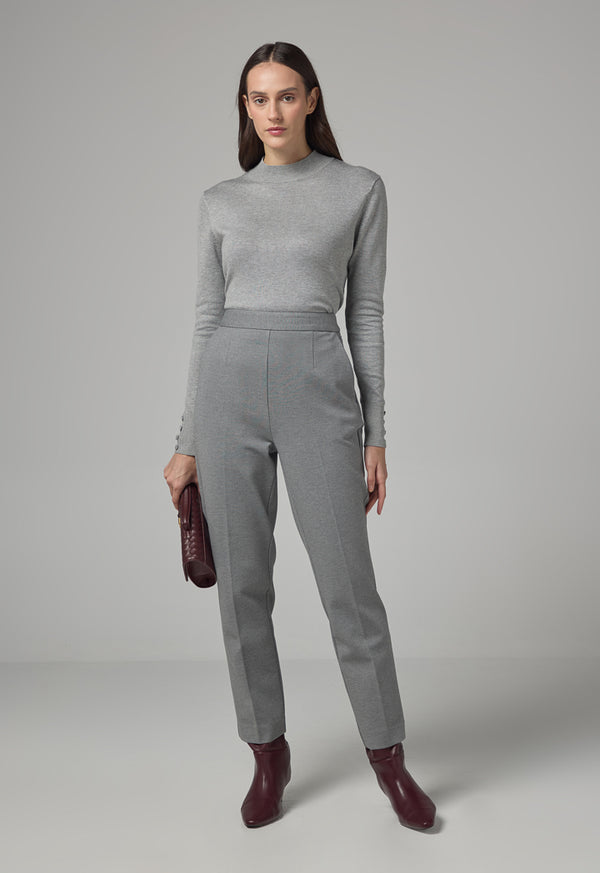 Choice Straight Legs Basic Trousers Grey