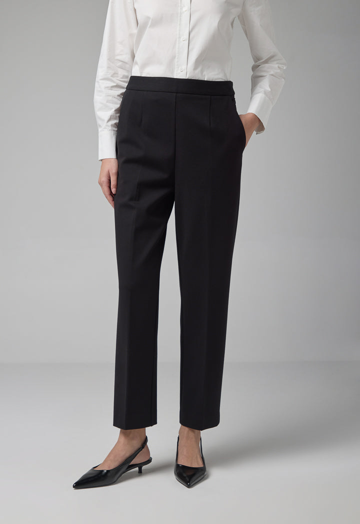 Choice Solid Straight Leg Trouser Black