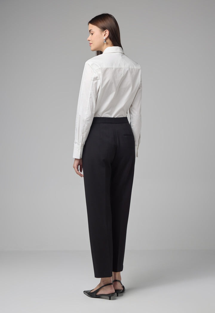 Choice Solid Straight Leg Trouser Black