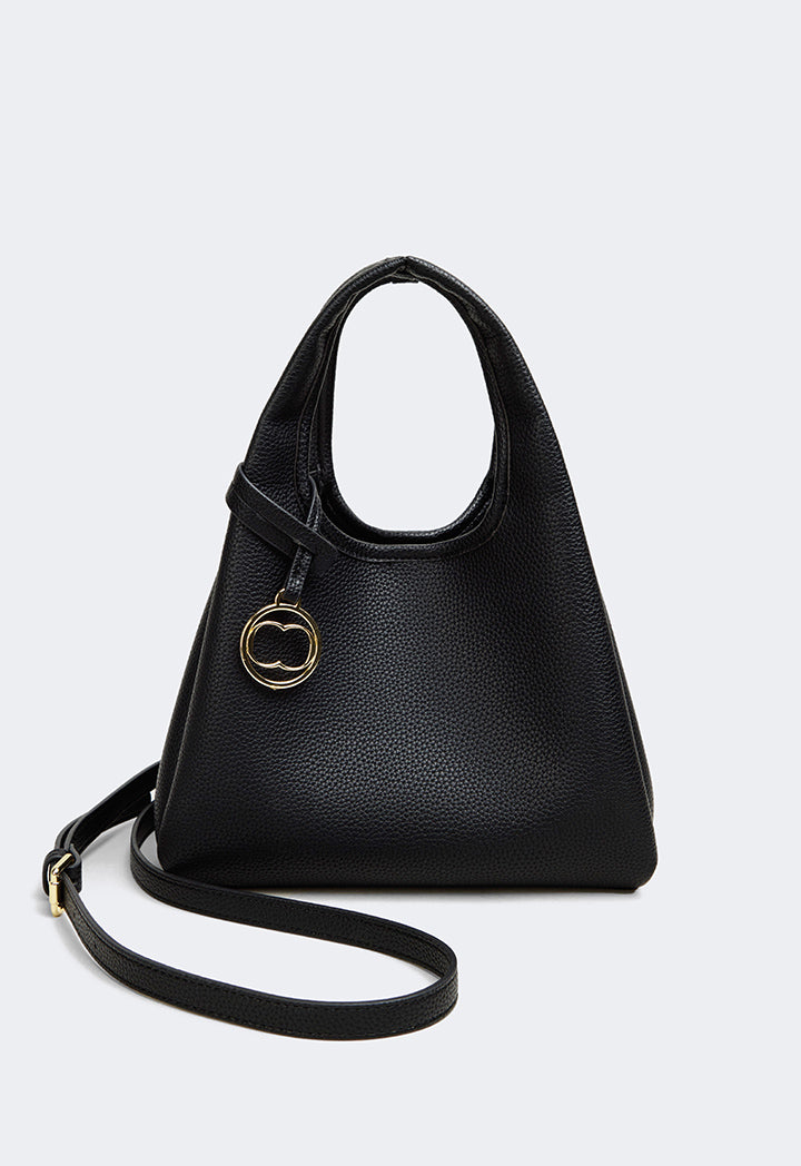 Choice Classic Solid Handbag Black