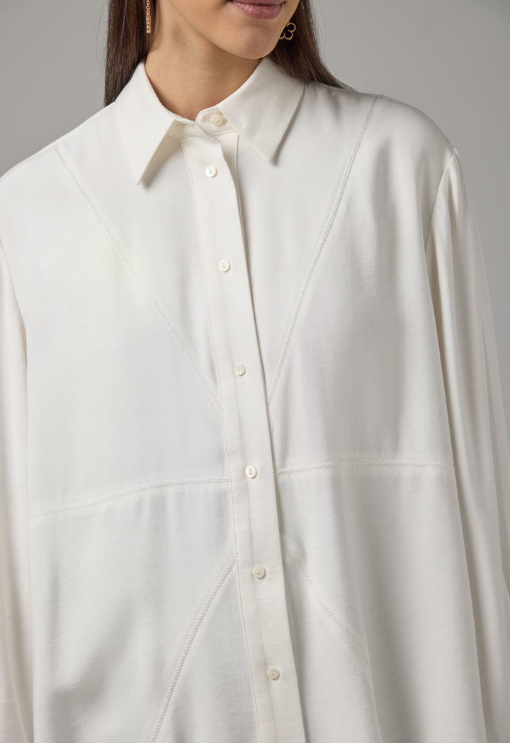 Choice Solid Regular Fit Shirt Cream