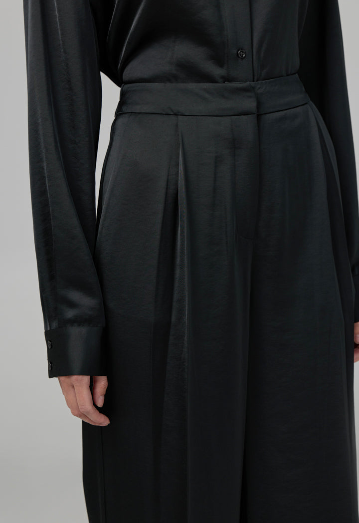 Choice Basic Wide Leg Trousers Black