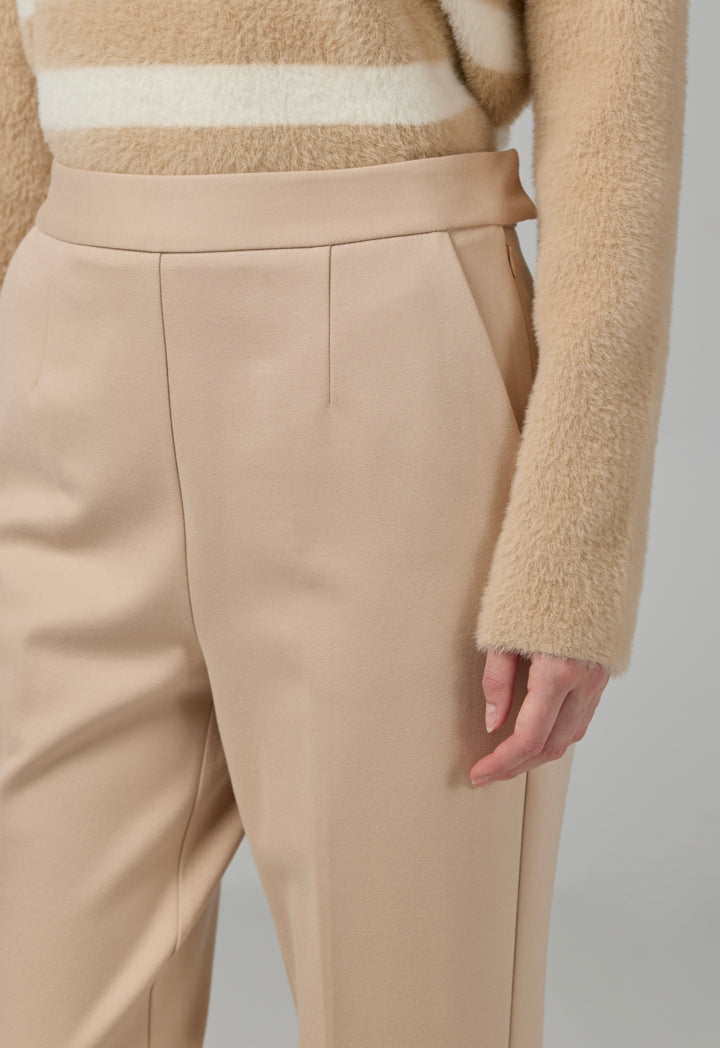 Choice Basic Straight Cut Trousers Beige