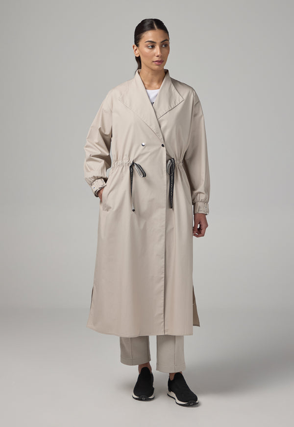 Choice Long Sleeve Double Breasted Jacket Grey