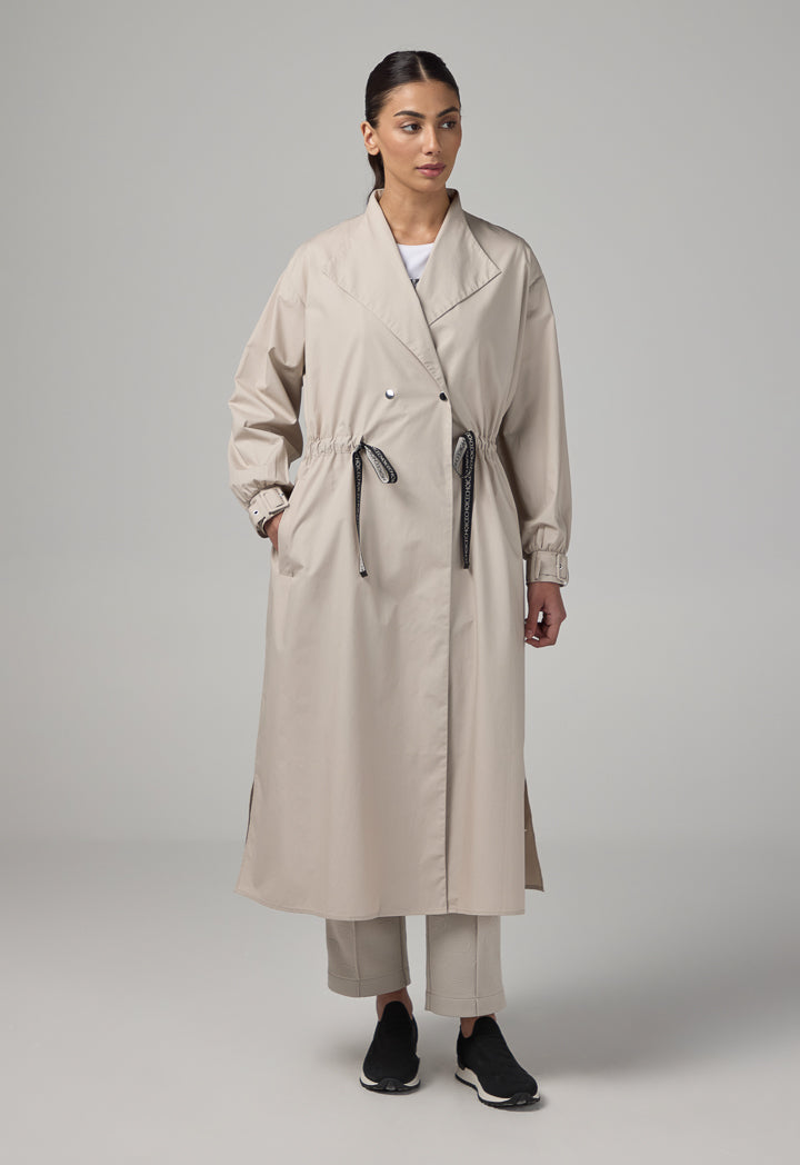 Choice Long Sleeve Double Breasted Jacket Grey