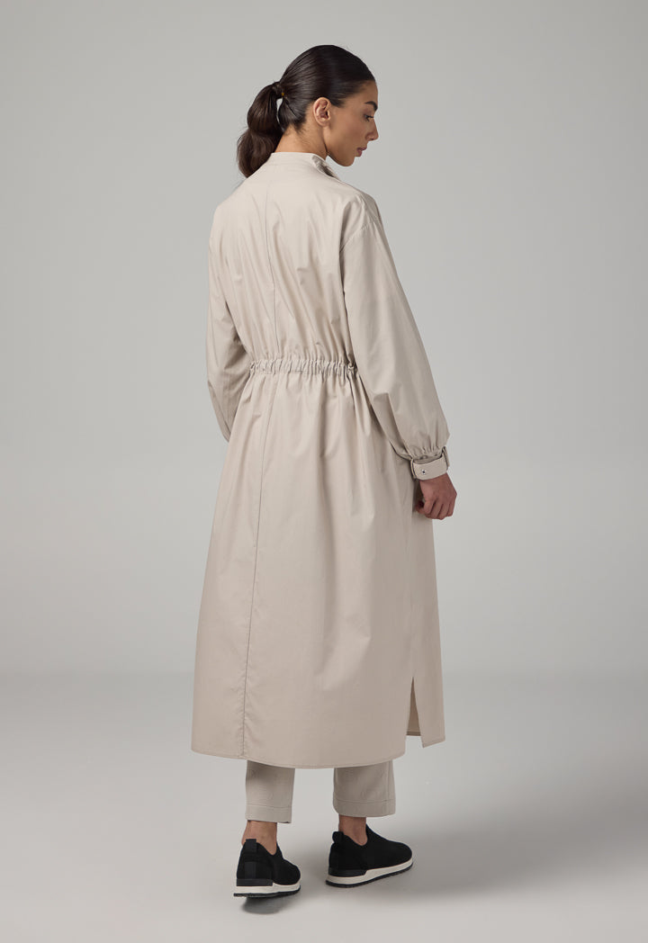 Choice Long Sleeve Double Breasted Jacket Grey
