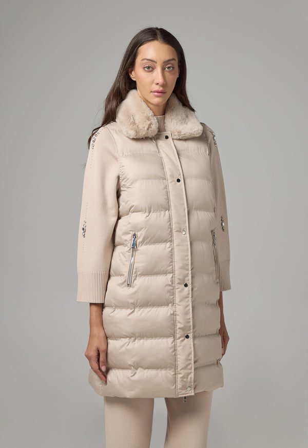 Choice Quilted Sleeveless Puffer Gilet Camel